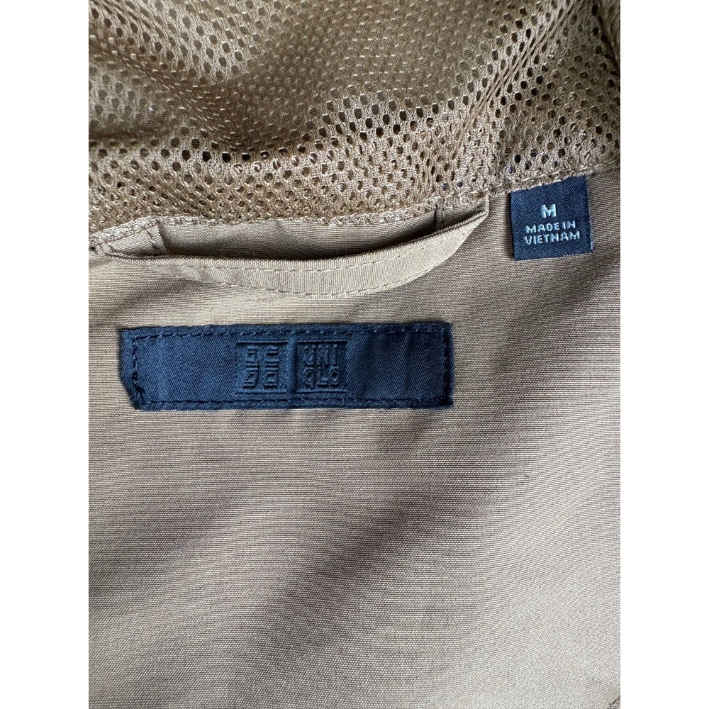 Uniqlo Mens Mountain Parka Hooded Jacket Tan Brown Size M Mesh Lined 425032 - Picture 7 of 9